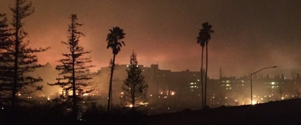Picture: Glowing Fires in California