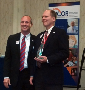 Dave Toeniskoetter Accepting ANCOR Award