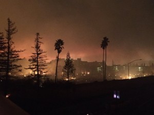 Picture: Glowing Fires in California