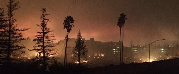 Picture: Glowing Fires in California