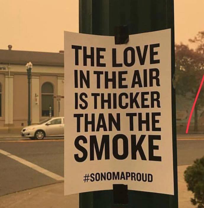 Image: Sign: love thicker than smoke