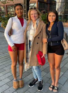 Kristin Hockert and her two daughters