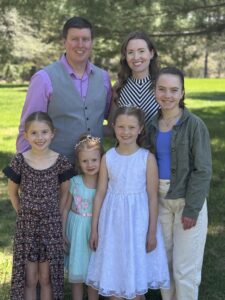 Family photo outdoors