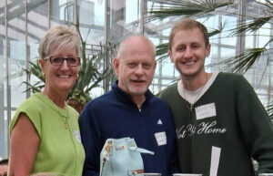 Beth Engen with her husband and son.