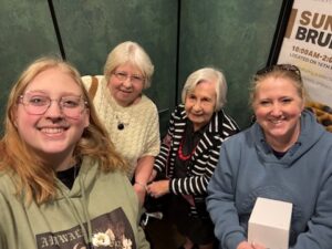 Lee-Ellen Bailey with her daughter, mother and grandmother.