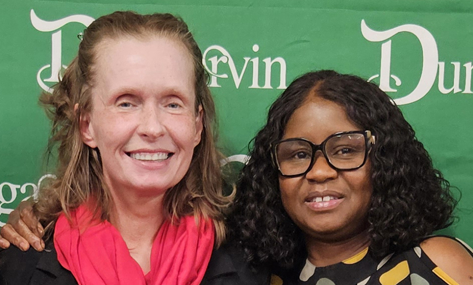 Sonja Pirmantgen and Mabel Massaquoi